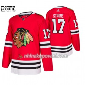Chicago Blackhawks Dresy Dylan Strome 17 Adidas 2019-2020 Červená Authentic - Dětské